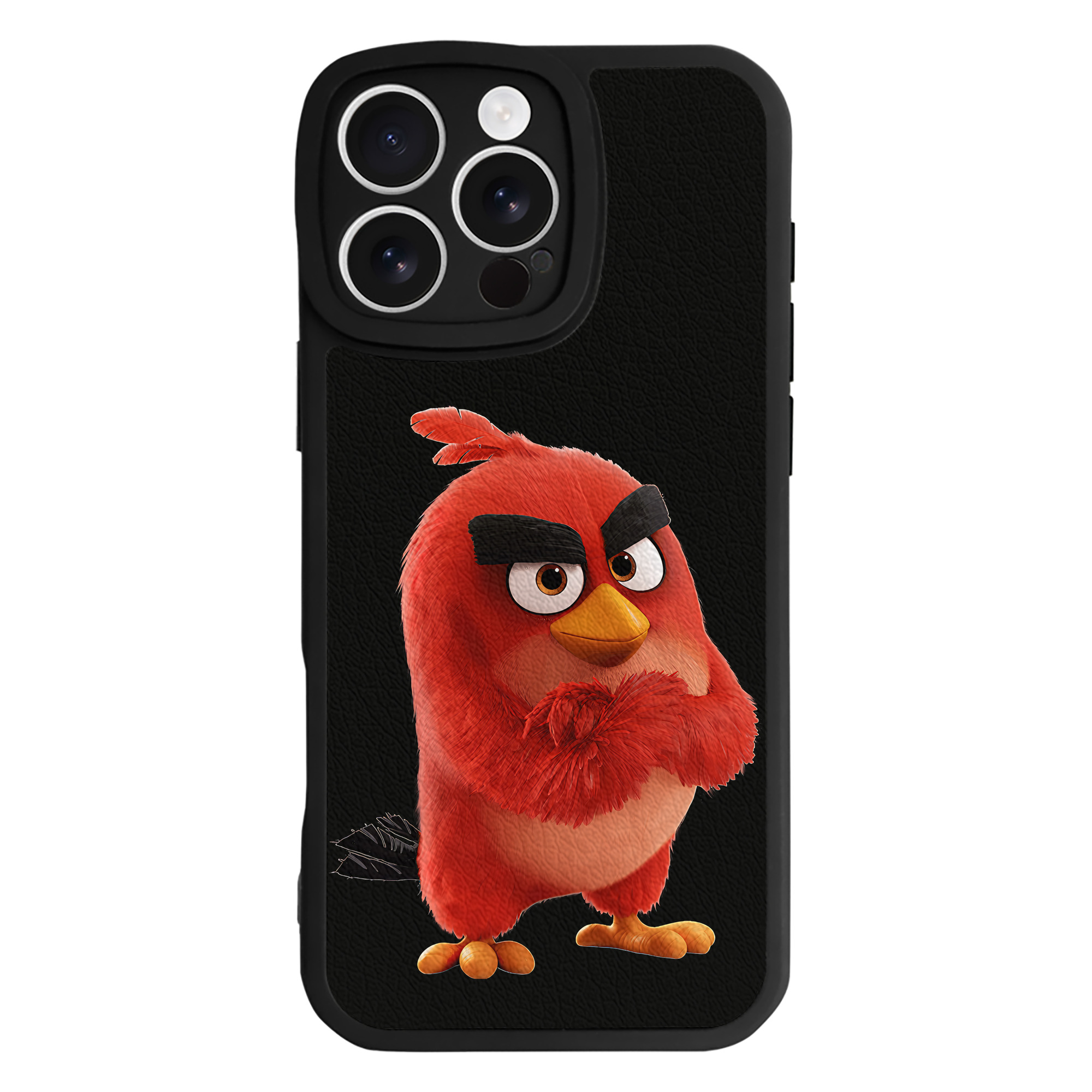 （画像用） Angry Birds アングリーバード 【iPhone 16シリーズ対応】シリコンスマホケース（レザー調） 材質：シリコン
